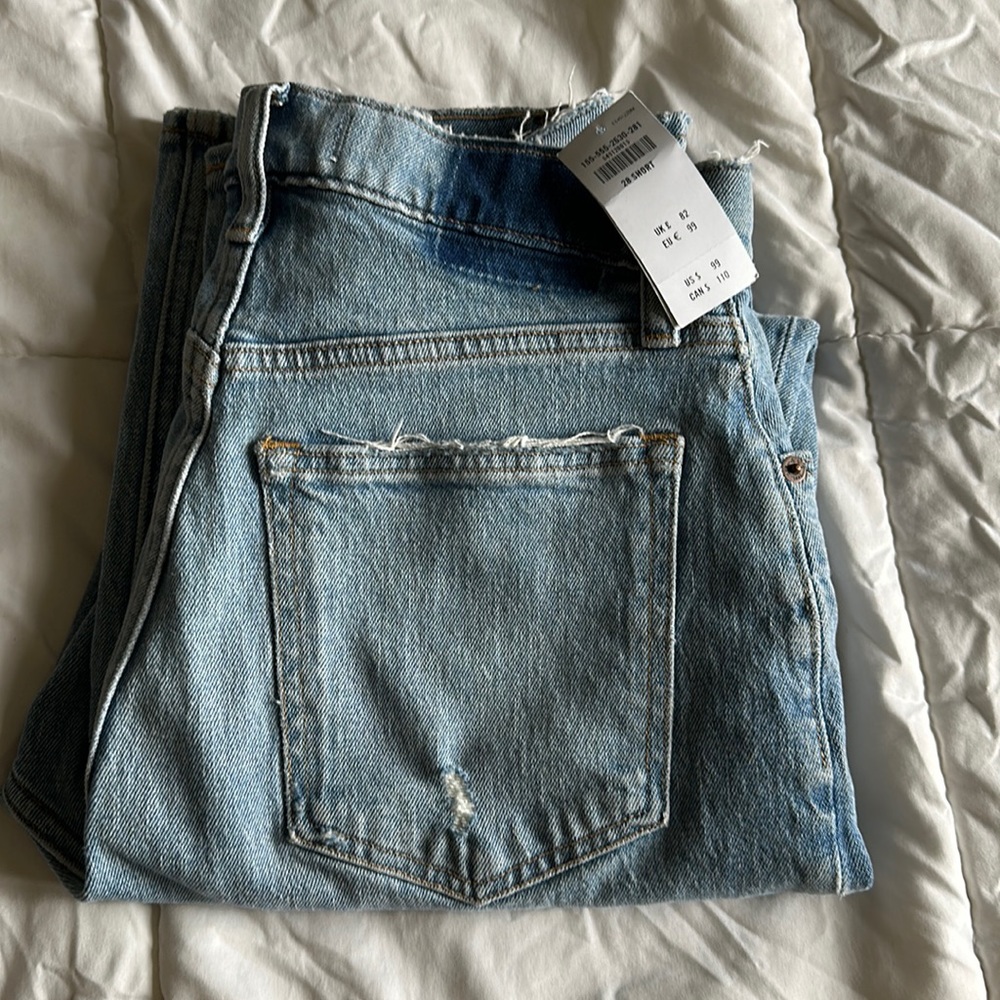 90s straight ultra high rise jeans size 28 / 6 short